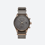 MVMTH Classical Leather Watch In Black
